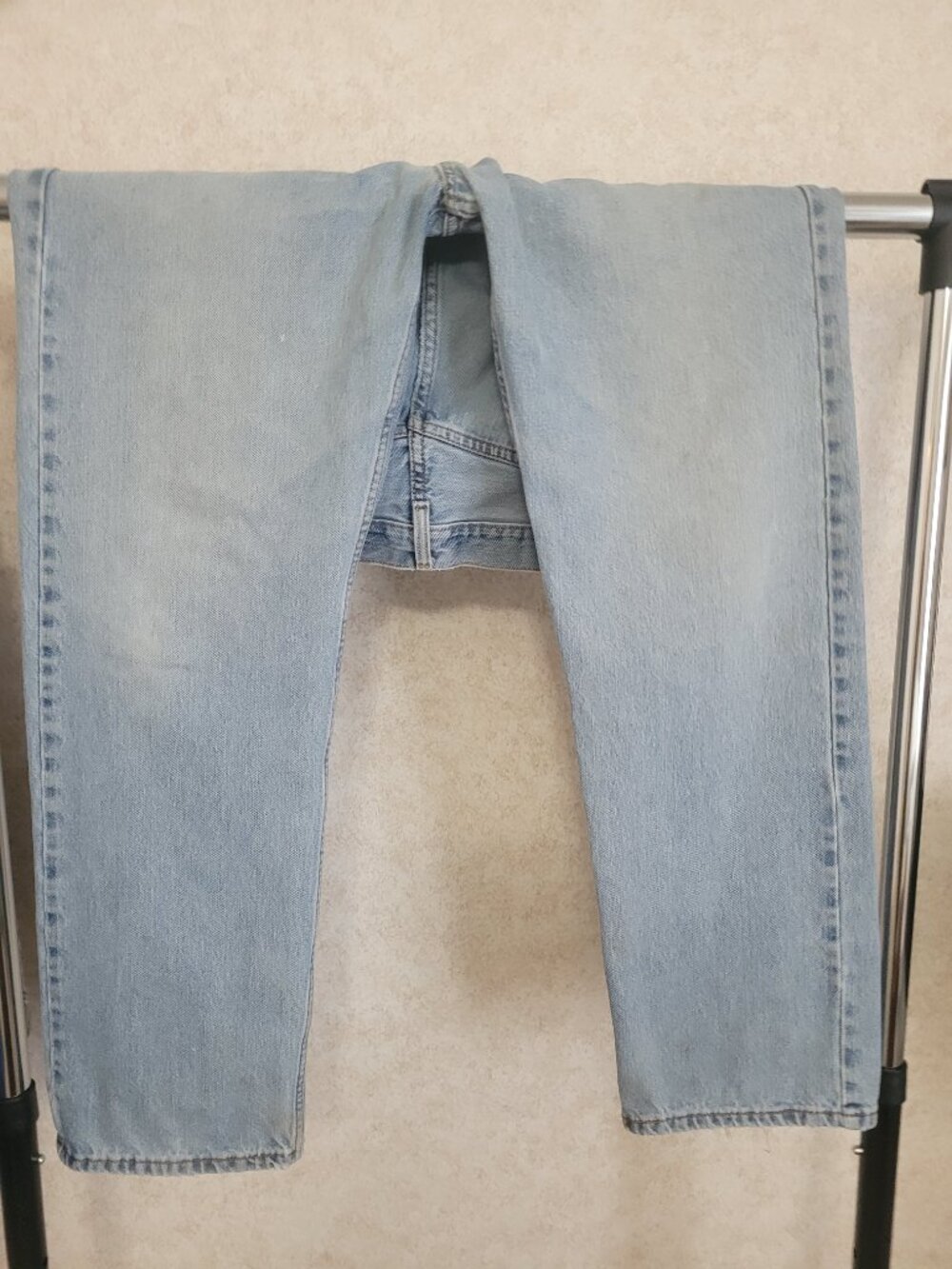 Levis 505 Jeans Regular Fit 36x32 Mens Worn - Picture 12 of 15
